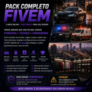 🔥 Pack Completo Fivem Ready To Use 2 Anos De Otimização 10G - Outros