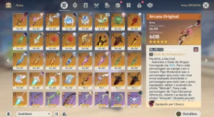 Conta AR60 | Furina c6 + Bis e + (+44 T5 e +33 armas 5) - Genshin Impact