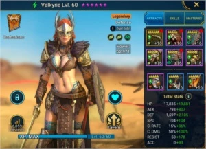 Raid Shadow Legends - conta Level 73 com Valkyrie e + - Outros