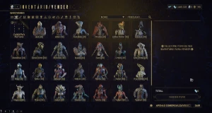 Conta Warframe MR19 35 Frames, mais de 100 armas, 1000 horas - Albion Online