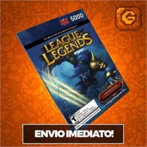League Of Legends Lol - Cartão 5000 Riot Points Rp Br Brasil