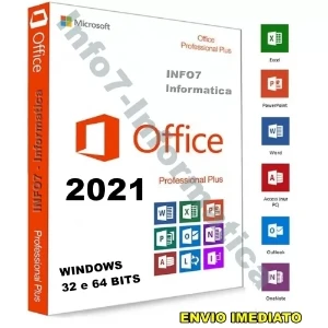 Pacote Office 2021 Pro Chave De Ativação Vitalícia - Softwares e Licenças