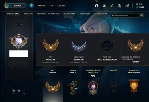 Conta prata 3 com 58 Champs e 33 Skins - League of Legends LOL