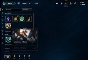 Conta prata 3 com 58 Champs e 33 Skins - League of Legends LOL