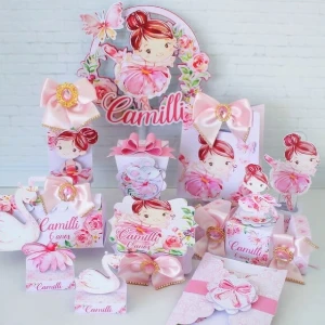 Kit 145 Lembrancinhas Bailarina Personalizadas - Artesanato e Personalizados