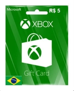 R$ 5,00 Xbox Cartão Presente (BR) Saldo - Gift Cards