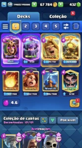 Conta de Clash Royale upada