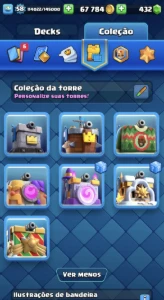 Conta de Clash Royale upada