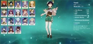 Venti+Diluc+ Banner Garantido -Ar25 - Genshin Impact