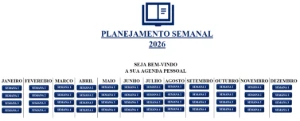 Planilha de Agendamentos 2026 – Completa e Profissional
