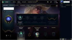 CONTA PLATINA 1 - - League of Legends LOL