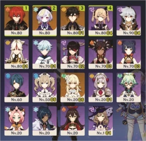 AR 52 | Diluc, Qiqi e Zhongli C1 perto do pity 76 - Genshin Impact
