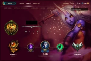 Conta Lol S7 Prata C/ 120+ Campeões E 47+ Skins - League of Legends