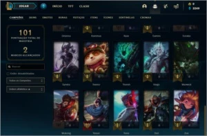 Conta de lol platina 1 com mmr de diamante - League of Legends