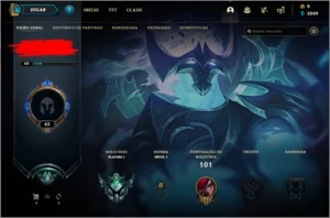 Conta de lol platina 1 com mmr de diamante - League of Legends