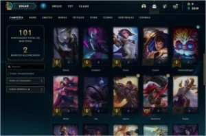 Conta de lol platina 1 com mmr de diamante - League of Legends