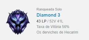 Conta D3 League of Legends LOL