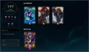 CONTA LOL TOP 197 SKIN NÍVEL 199 TODOS CAMPEÕES - League of Legends