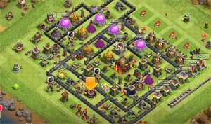 Conta do clash of clans cv 10