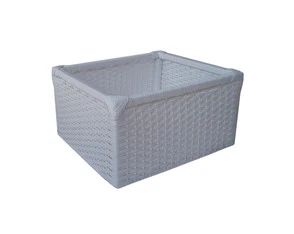 Cesto Sintético Branco 50x42x14