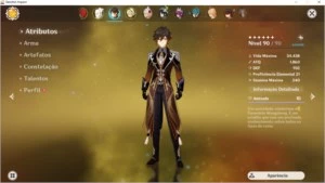 vendo conta do genshin ar55 com diversos personagens e armas - Genshin Impact