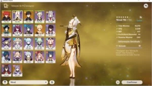 vendo conta do genshin ar55 com diversos personagens e armas - Genshin Impact