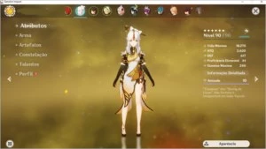 vendo conta do genshin ar55 com diversos personagens e armas - Genshin Impact