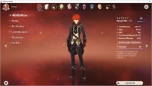 vendo conta do genshin ar55 com diversos personagens e armas - Genshin Impact