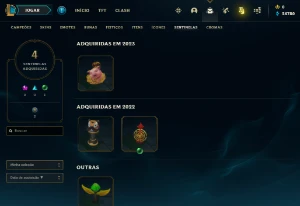 Conta PLATINA 4 | 61% Win - Lol (League Of Legends) Elomoon