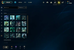 Conta PLATINA 4 | 61% Win - Lol (League Of Legends) Elomoon