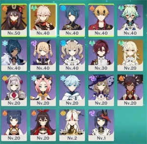 V> Conta AR 25 Hu Tao + Kazuha + 2 Armas T5 - Genshin Impact