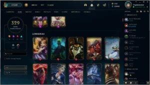 conta lol diamante 4 com 329 skins - League of Legends