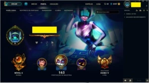 Conta League of Legends - OURO 5 - 49 Champions + 15 skins LOL