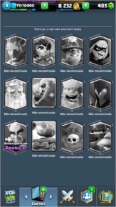 conta clash royale lv9 na arena ''montanha do porco''