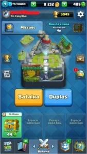 conta clash royale lv9 na arena ''montanha do porco''