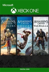 Assassin's Creed Bundle: Valhalla, Odyssey, Origins (Xbox On