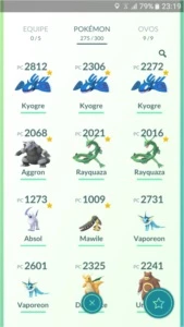 Conta de Pokémon GO 3ª Geração