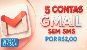 5 Contas Gmail Business Premium SEM SMS - Outros