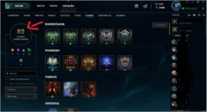 VENDO CONTA PLATINA 5 COM SKINS E TODOS CAMPEÕES. - Outros
