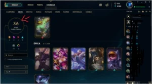 VENDO CONTA PLATINA 5 COM SKINS E TODOS CAMPEÕES. - Outros
