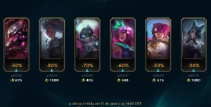 Ultimo elo:diamante 4, nível 85, 34 skins e 9 cromas!! - League of Legends LOL