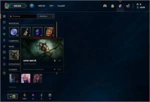 Conta platina 1 com 6 skins e 29 champs + Honra 3 - League of Legends LOL