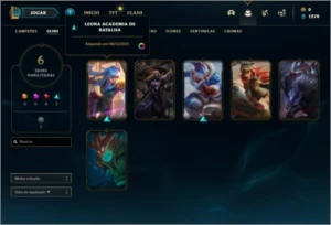 Conta platina 1 com 6 skins e 29 champs + Honra 3 - League of Legends LOL