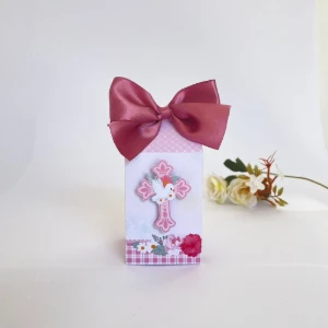 Kit Festa 20 Lembrancinhas Batizado Menina Personalizadas - Artesanato e Personalizados