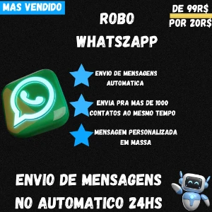 robo de envio de mensagens whatzapp