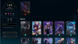 CONTA DE LOL NV. 511, 142 SKINS. MASTER YI PRESTÍGIO - League of Legends