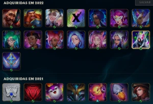 Conta League of Legends - 2021 com 15 skins, 28 campeões LOL