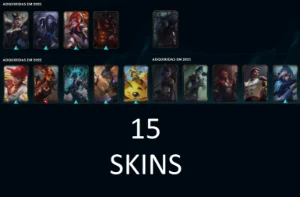 Conta League of Legends - 2021 com 15 skins, 28 campeões LOL