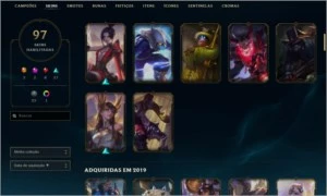 CONTA LVL LVL 224 / GOLD 3 / 97 SKINS - League of Legends LOL