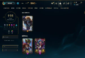 Ouro 4 com TODOS os champs e 198 Skins ( JG / MID / TOP ) - League of Legends LOL